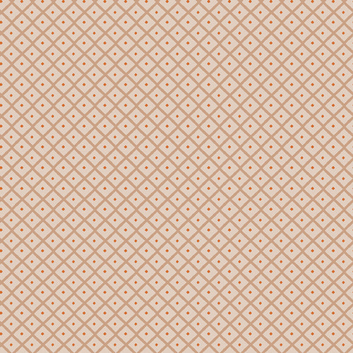 Patterned fabric with a geometric design on a beige background