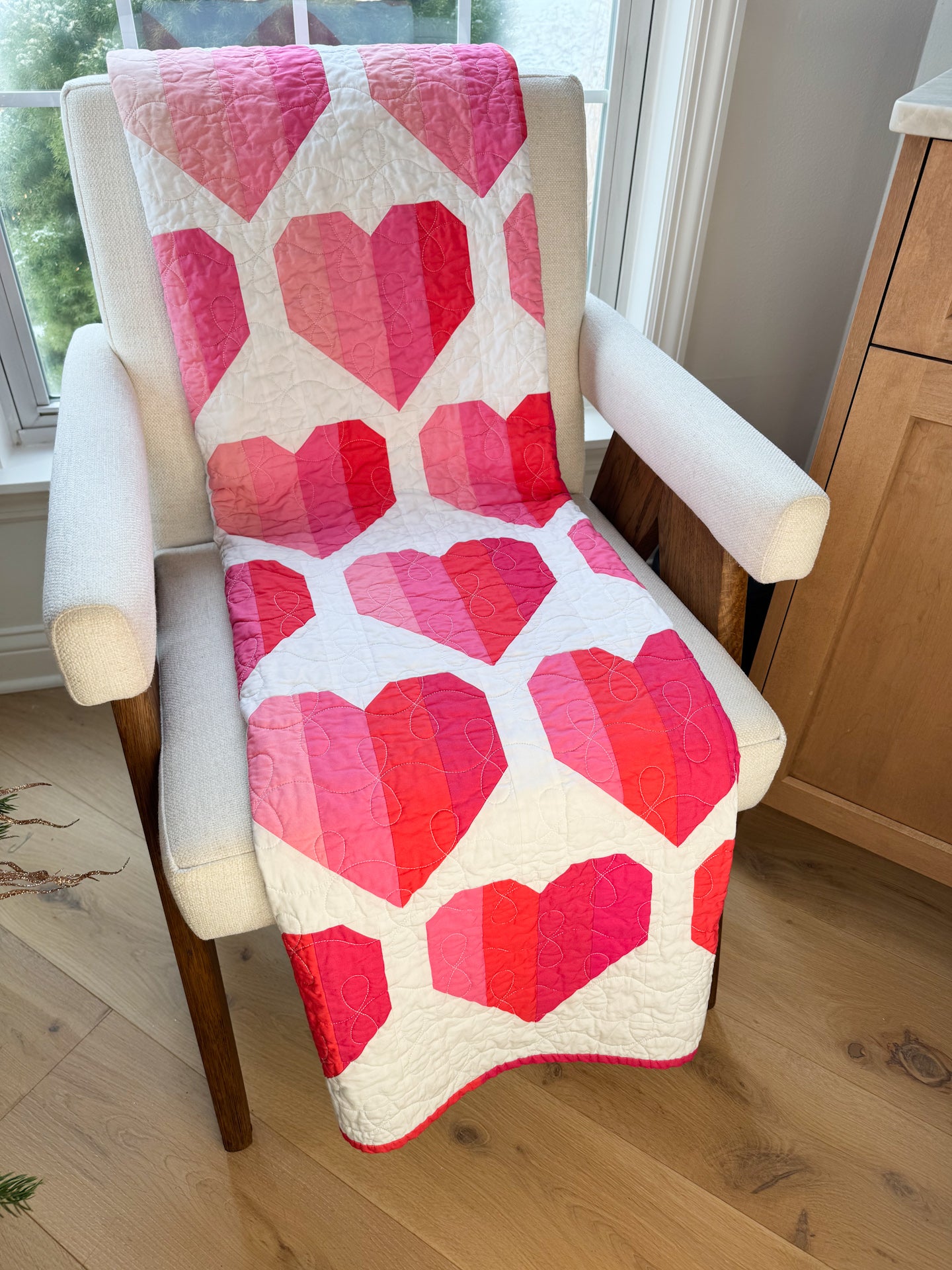 Ombre Infinite Hearts | Quilty Love Pattern