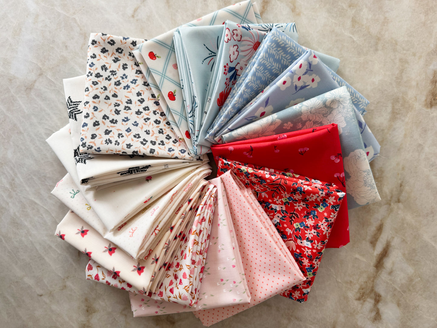 Summer Chamomile | Curated 16 Fat Quarter Bundle