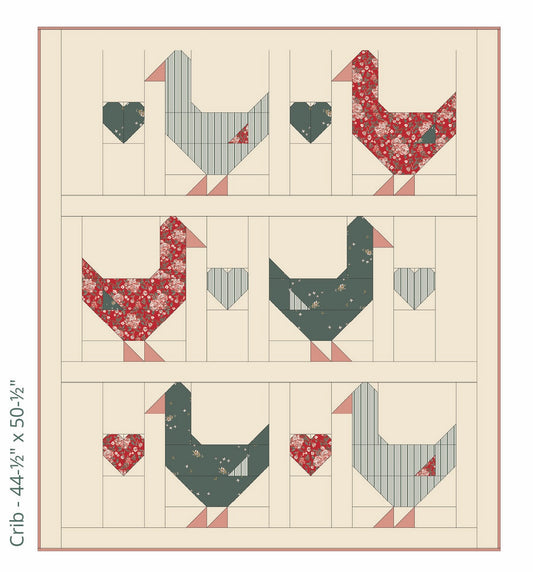 Goose Goose Quilt Kit-Spruce | Sharon Holland Patterns