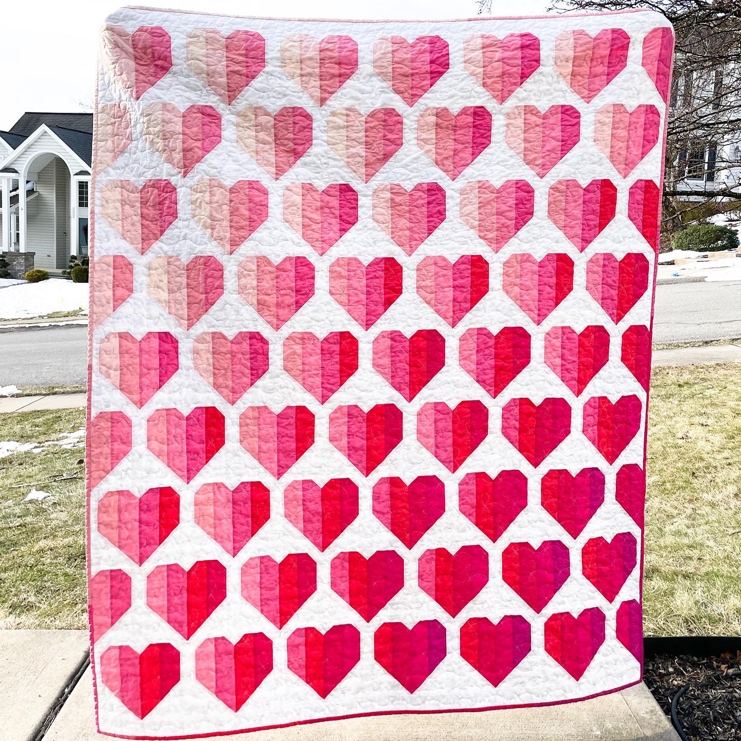 Ombre Infinite Hearts | Quilty Love Pattern