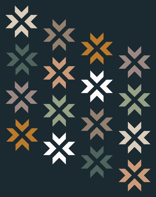 Super Star Quilt Kit | A Piece of Quiet Quilts Pattern