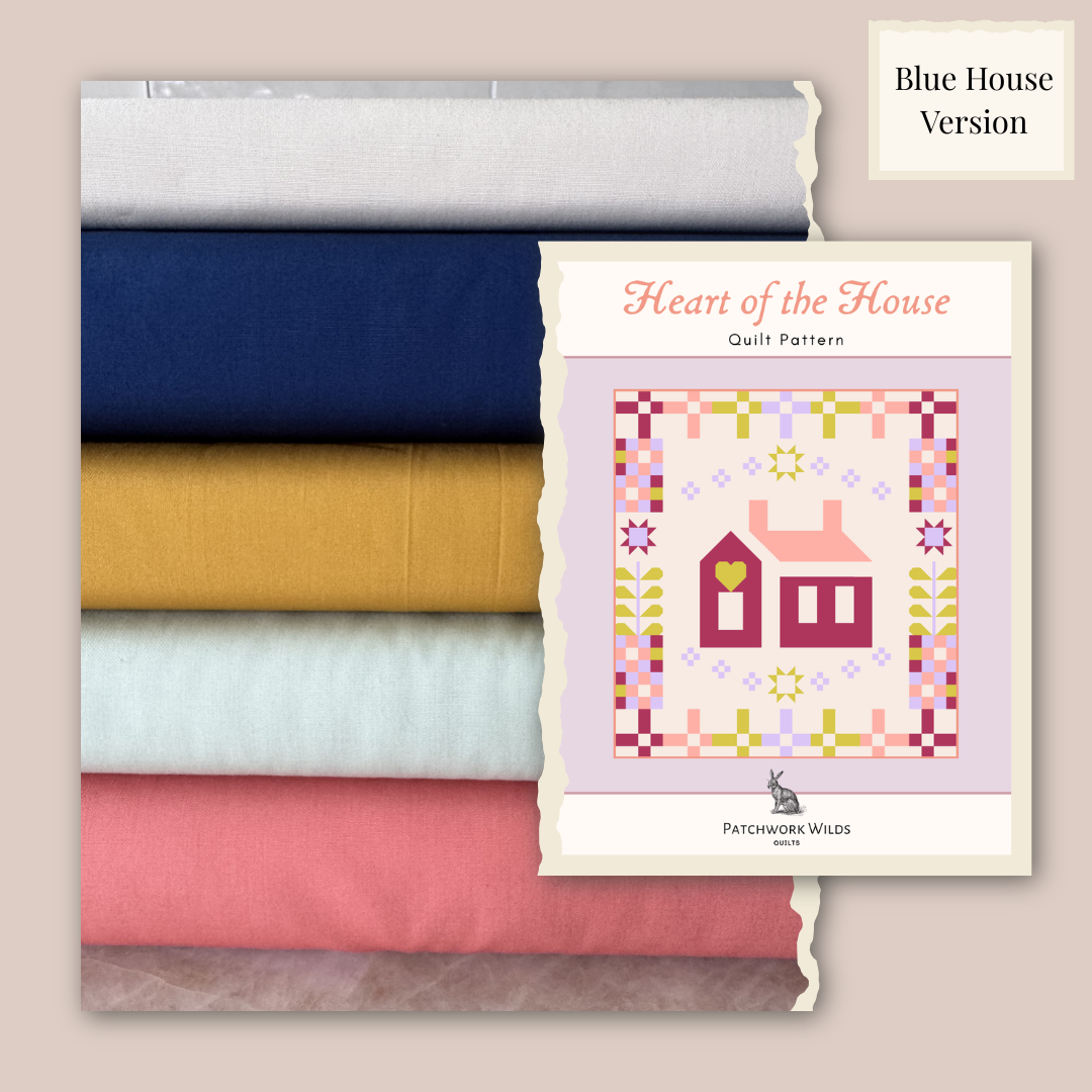 Heart of the House Quilt Kit | Featuring Art Gallery Fabrics Solids