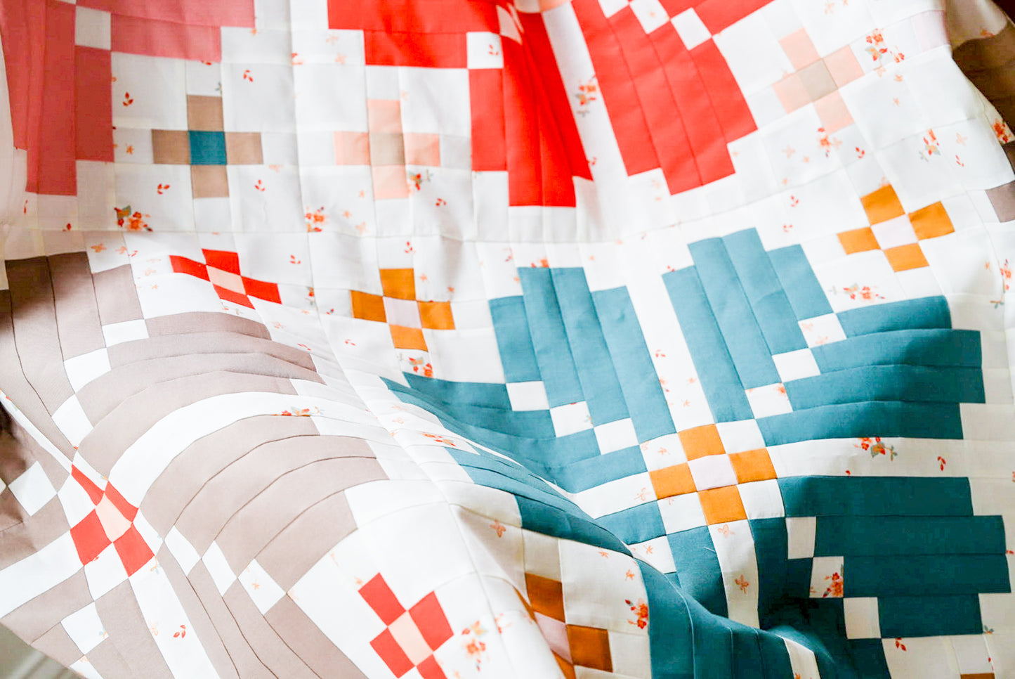 Knitted Blooms Quilt Kit