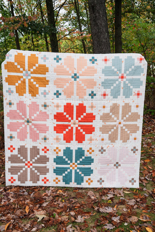 Knitted Blooms Quilt Kit