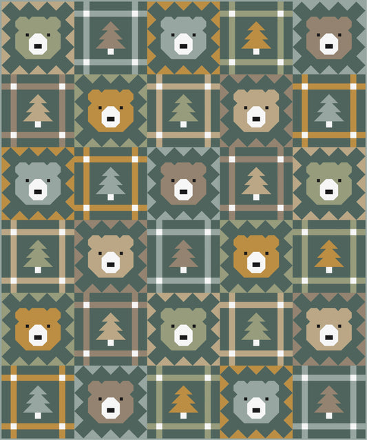 Grizzly Grove Quilt Kit | Pen + Paper Patterns Inspired Bundle