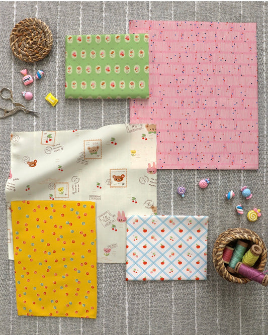 PRE SALE Ribbons & Bows Quilt Kit | Featuring Art Gallery Fabrics: Minimo