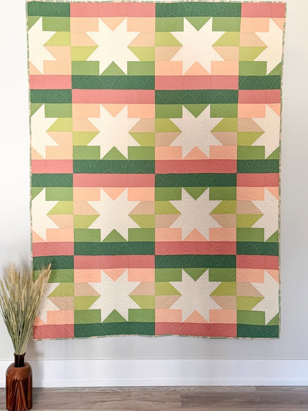 Quilt Pattern Colt Starlight Horizon Quilt Kit | Colt & Lamb Quilt Co Pattern – Olive ...