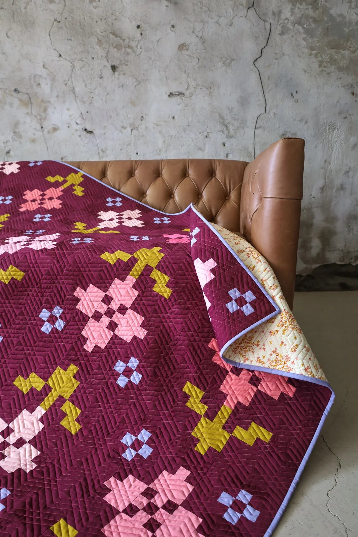 Cover Pansy Patch Quilt Kit | Lo & Behold Stitchery Inspired