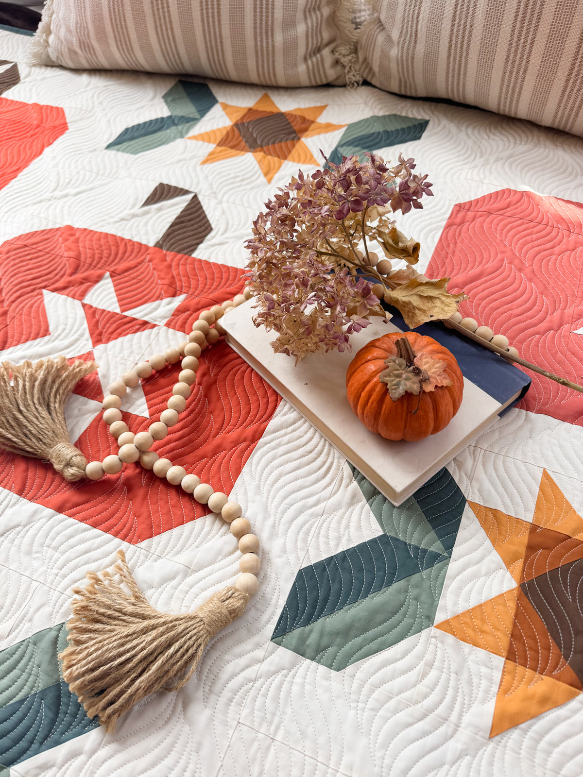 Pumpkin Spice Quilt Kit | Abby Maed Pattern Sold Separately