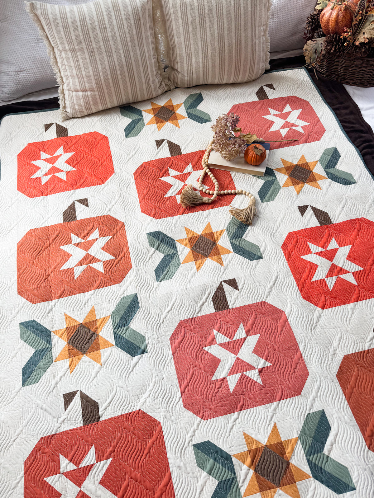 Pumpkin Spice Quilt Kit | Abby Maed Pattern Sold Separately