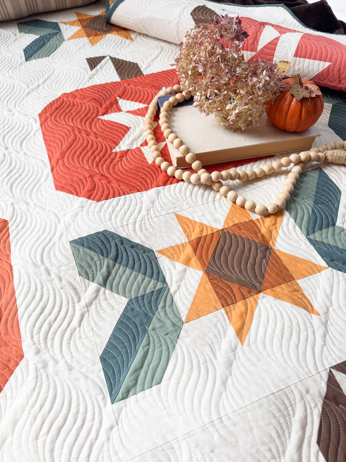 Pumpkin Spice Quilt Kit | Abby Maed Pattern Sold Separately