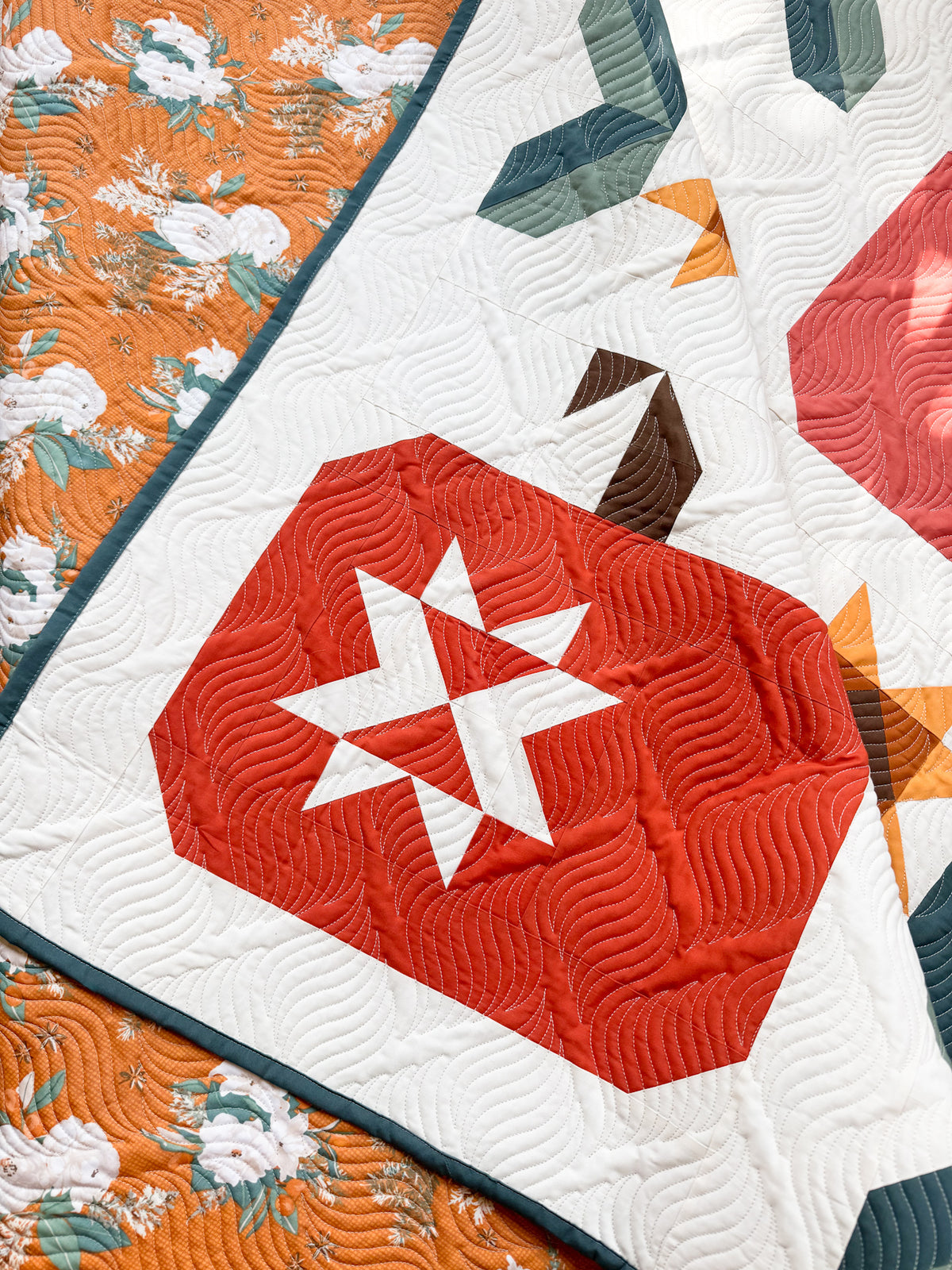 Pumpkin Spice Quilt Kit | Abby Maed Pattern Sold Separately
