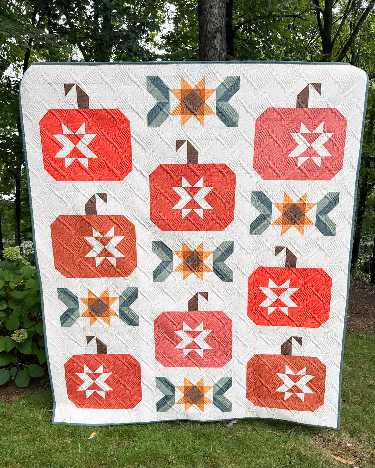 Pumpkin Spice Quilt Kit | Abby Maed Pattern Sold Separately