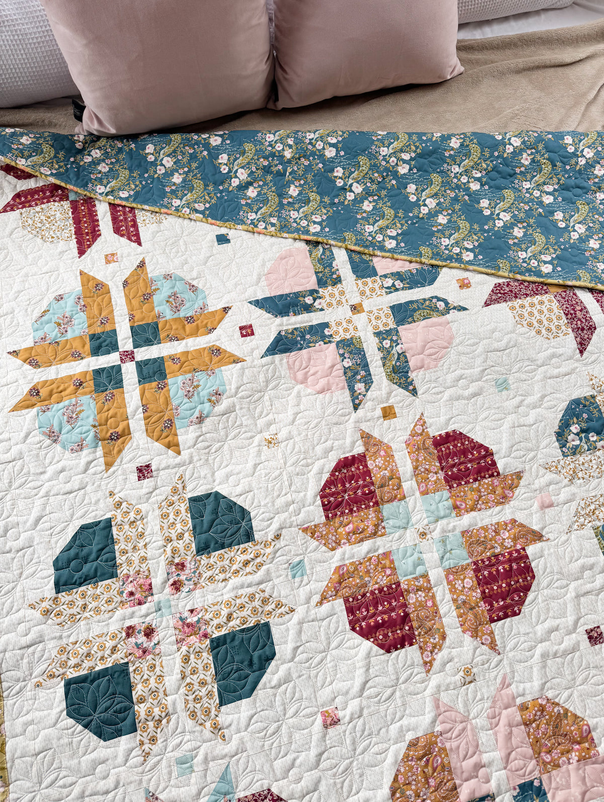 Cora Belle Quilt Kit | AGF Charming One Edition | Olive & Elle Quilt Pattern Sold Separately