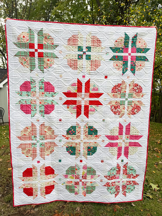 Cora Belle Quilt Kit | AGF Christmas in Color Edition | Olive & Elle Quilt Pattern Sold Separately