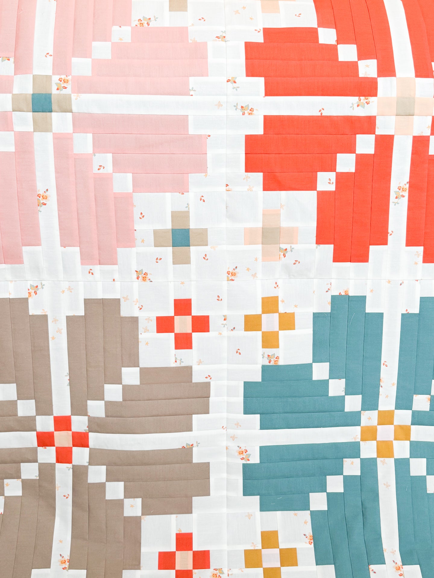 Knitted Blooms Quilt Kit