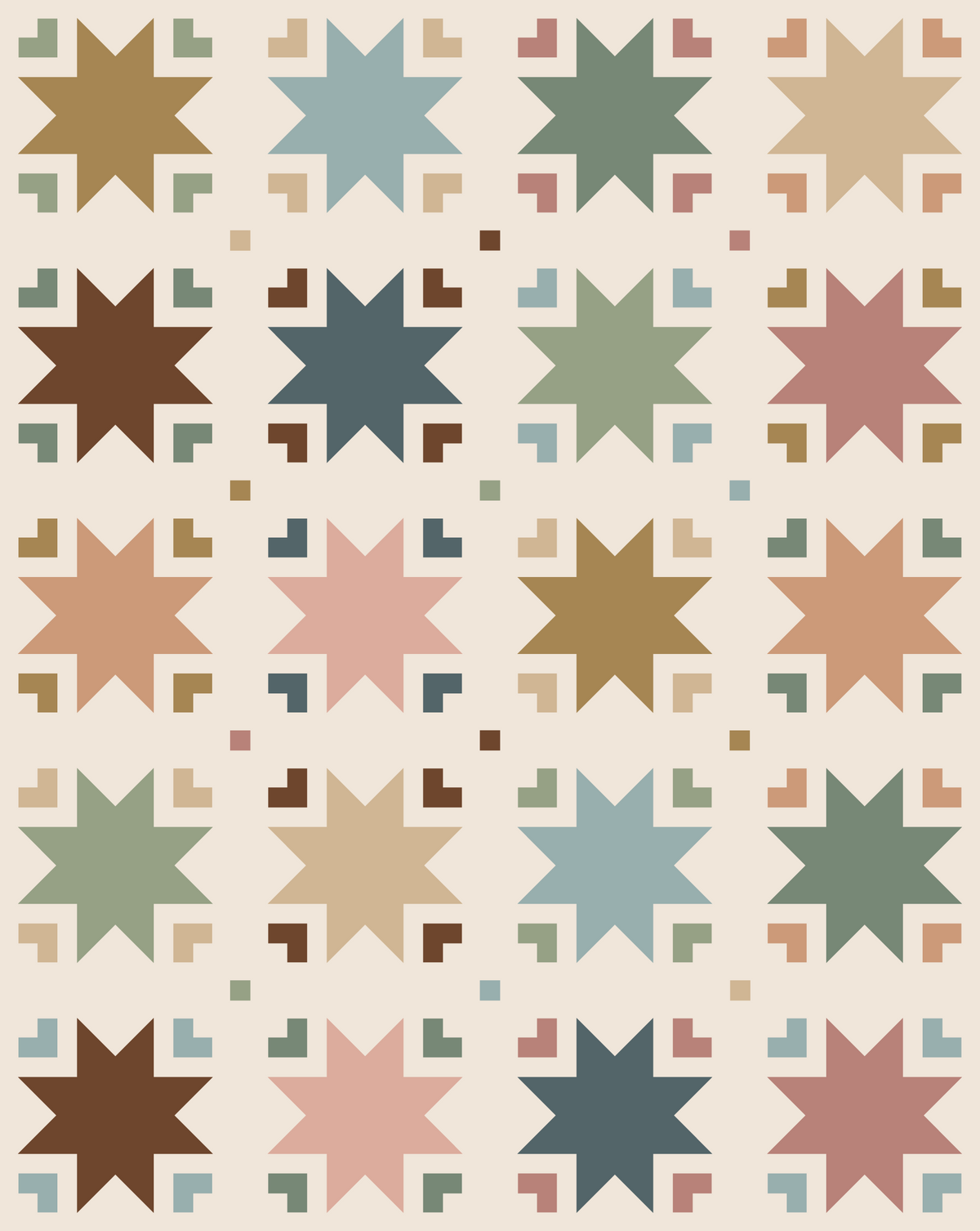 Heirloom Sky Quilt Kit | Rocky Mountain Edition | Modern Charm Stitchery Pattern Sold Separately