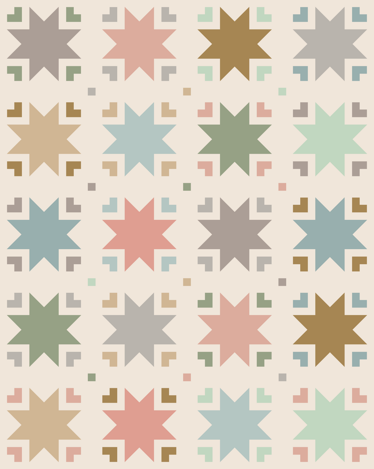 Heirloom Sky Quilt Kit | Desert Dusk Edition | Modern Charm Stitchery Pattern Sold Separately