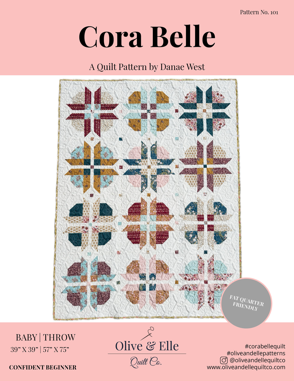Cora Belle Quilt Pattern | PDF