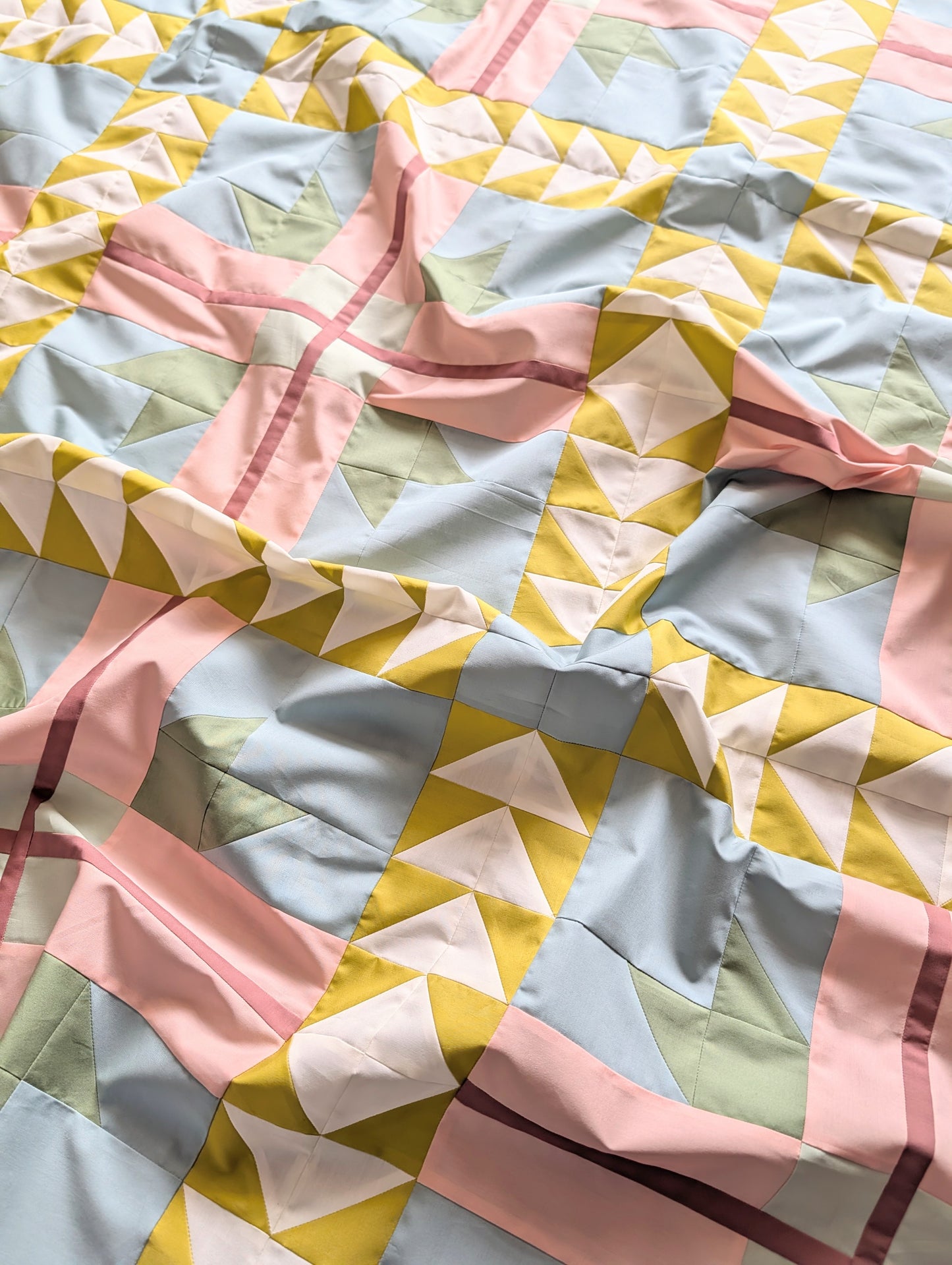 Peppermint Presents Quilt Kit | Solids Edition | A Stitch is a Stitch Pattern