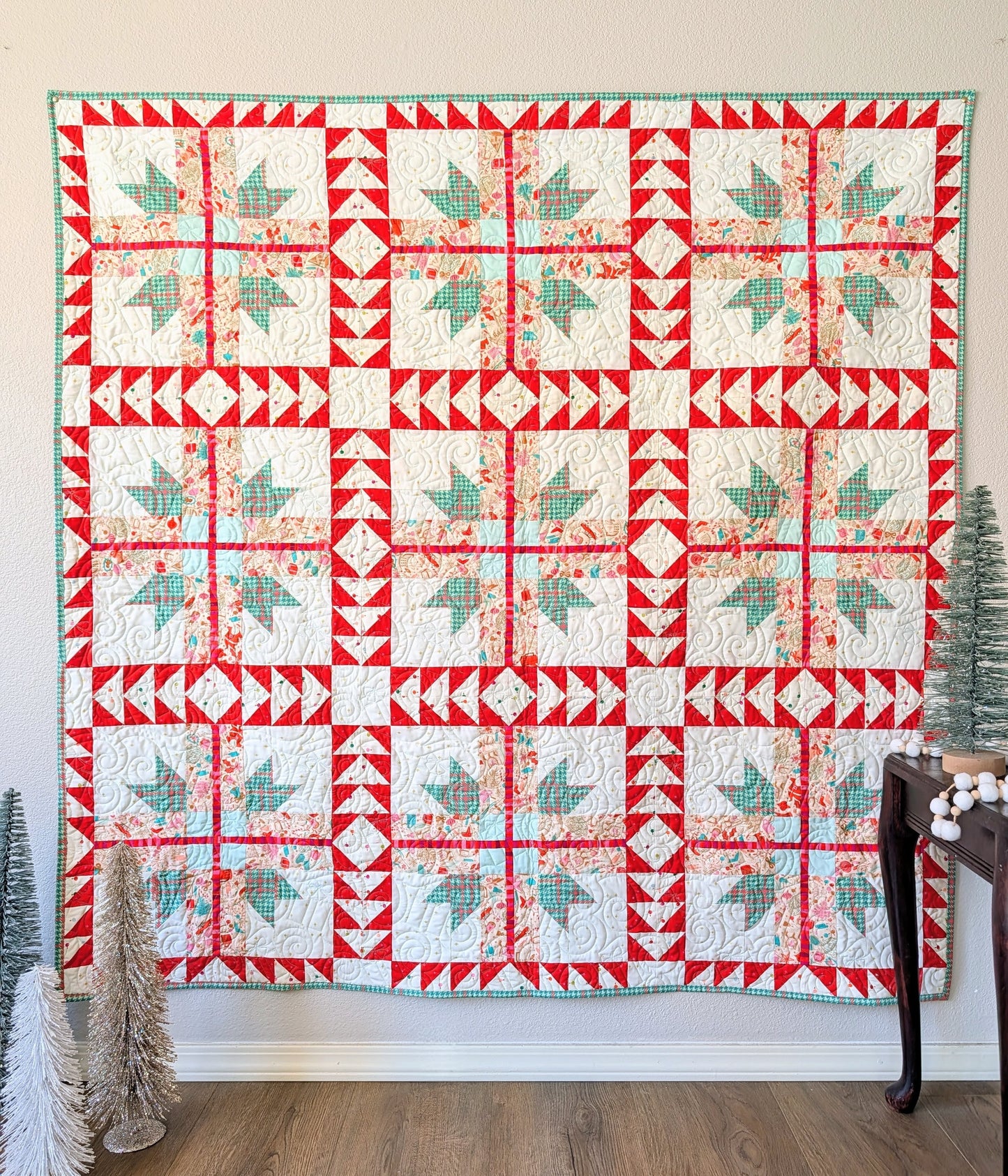 Peppermint Presents Quilt Kit | A Stitch is a Stitch Pattern
