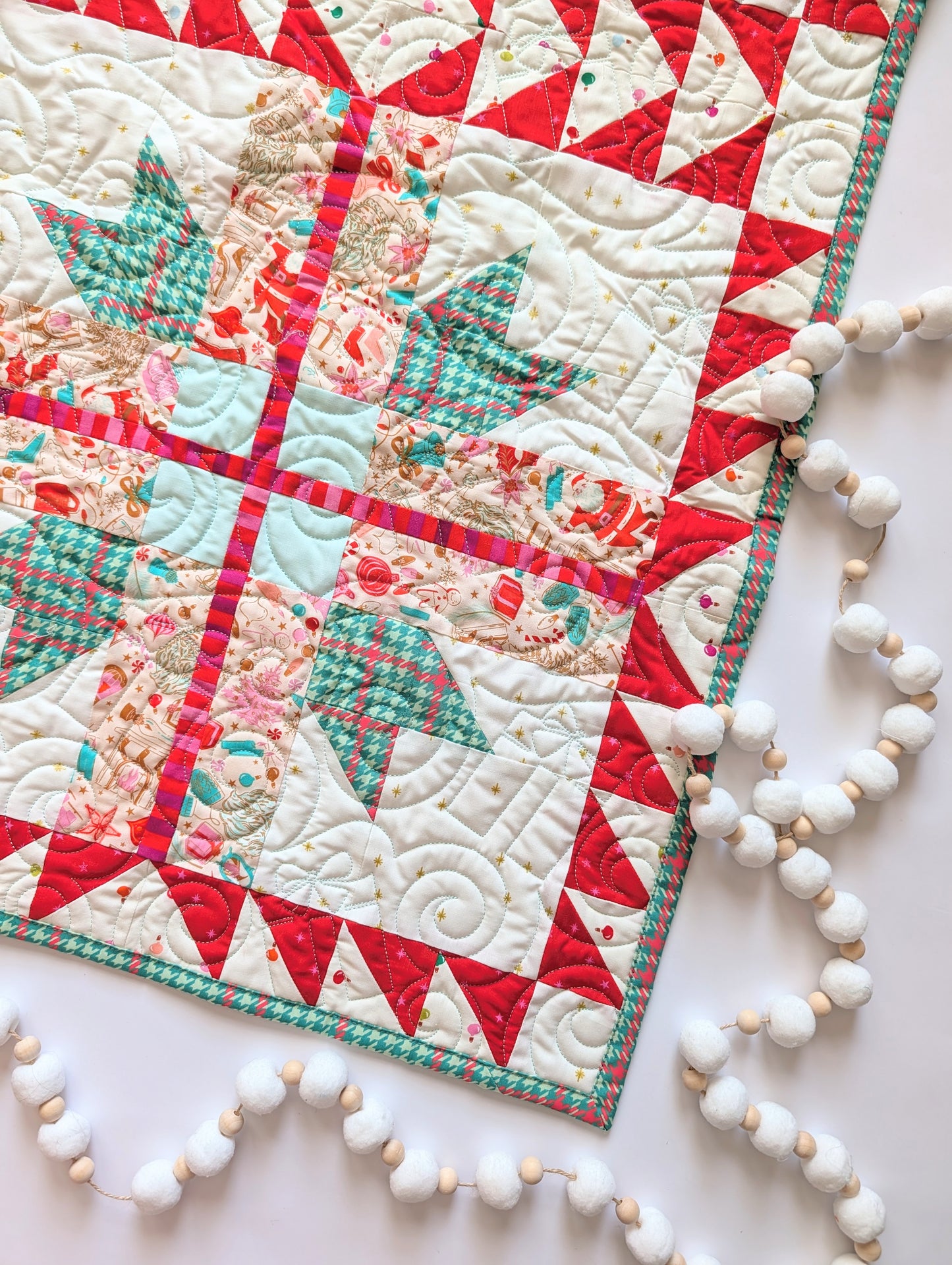 Peppermint Presents Quilt Kit | A Stitch is a Stitch Pattern