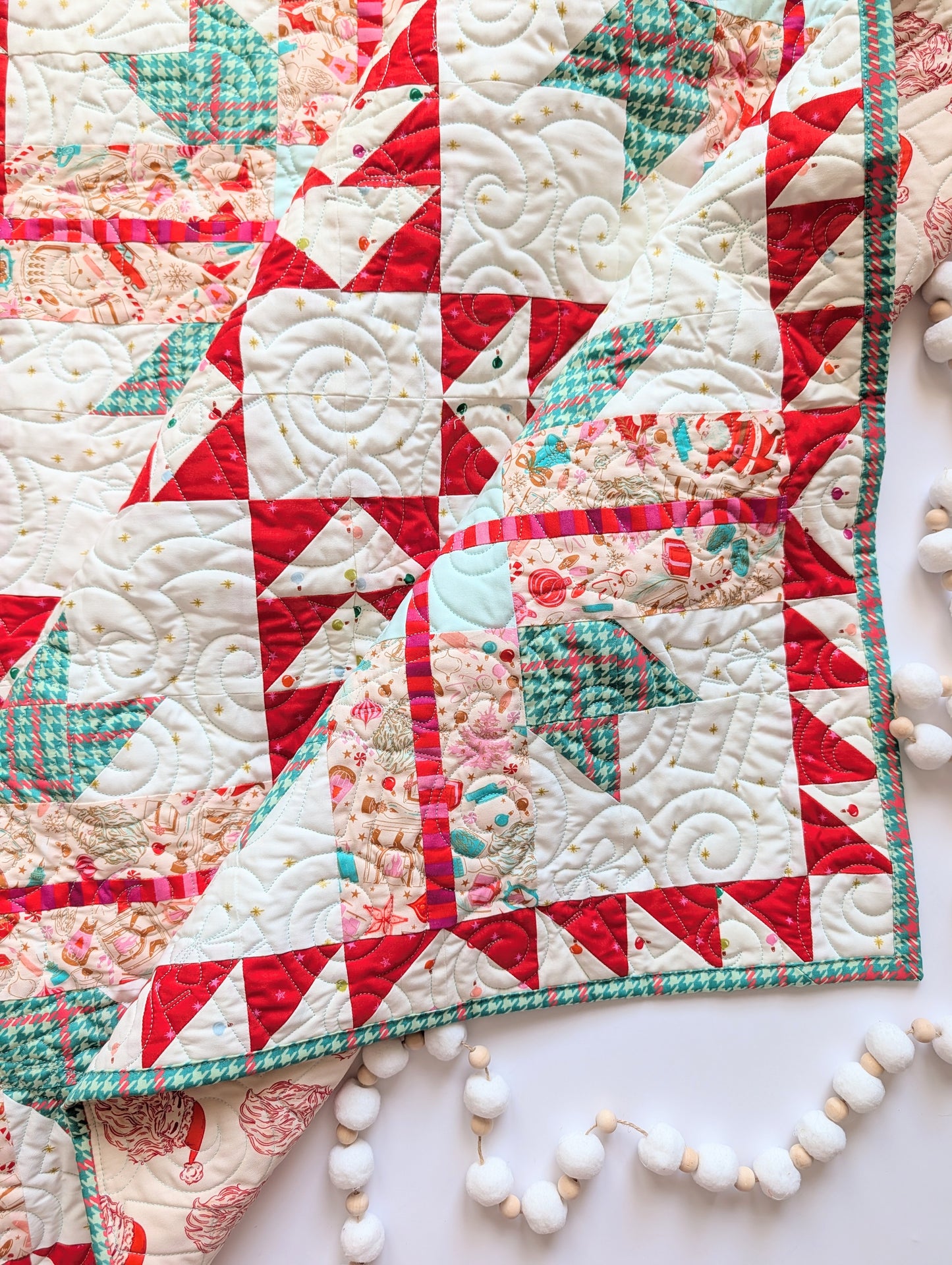 Peppermint Presents Quilt Kit | A Stitch is a Stitch Pattern