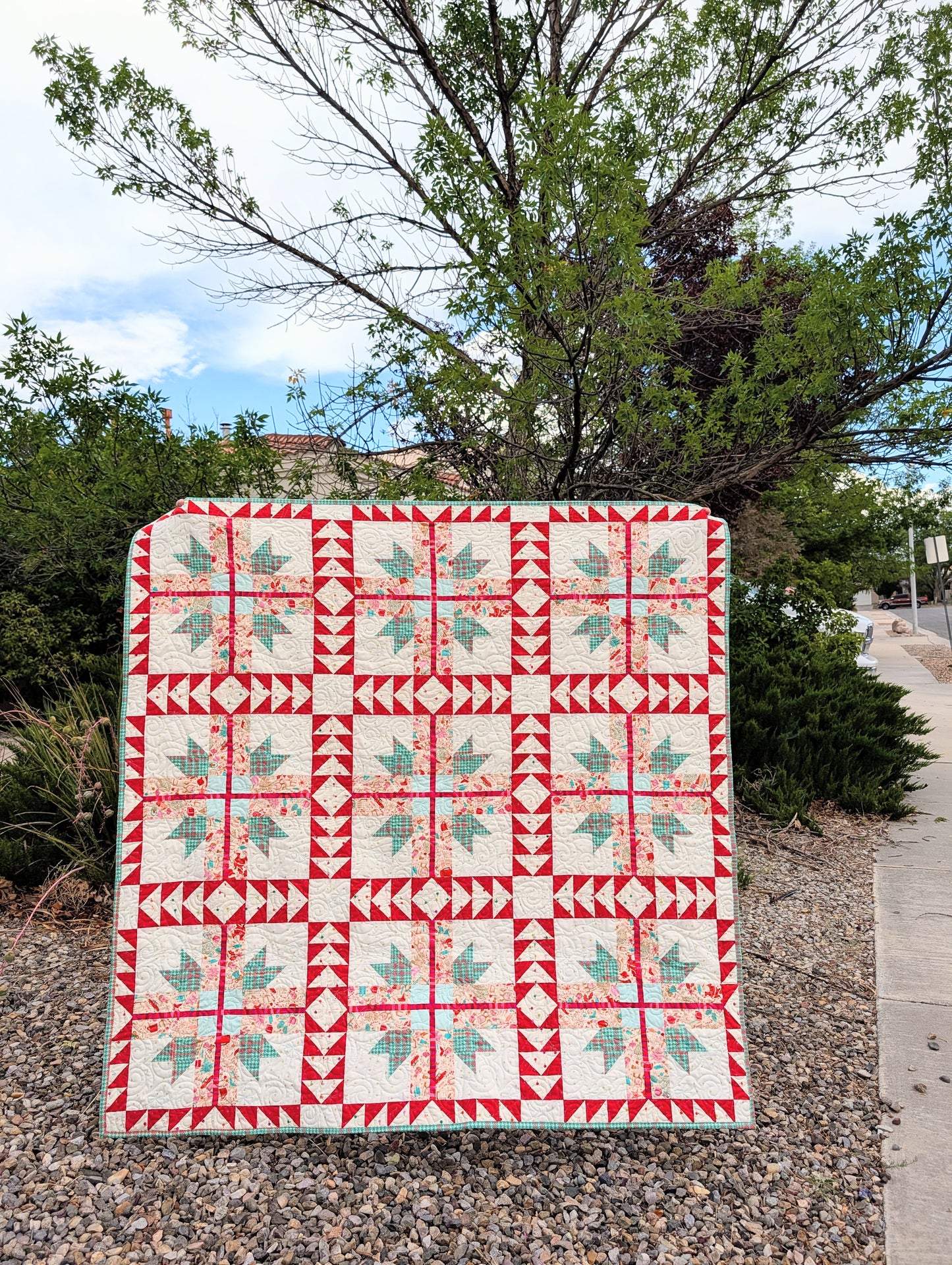 Peppermint Presents Quilt Kit | A Stitch is a Stitch Pattern