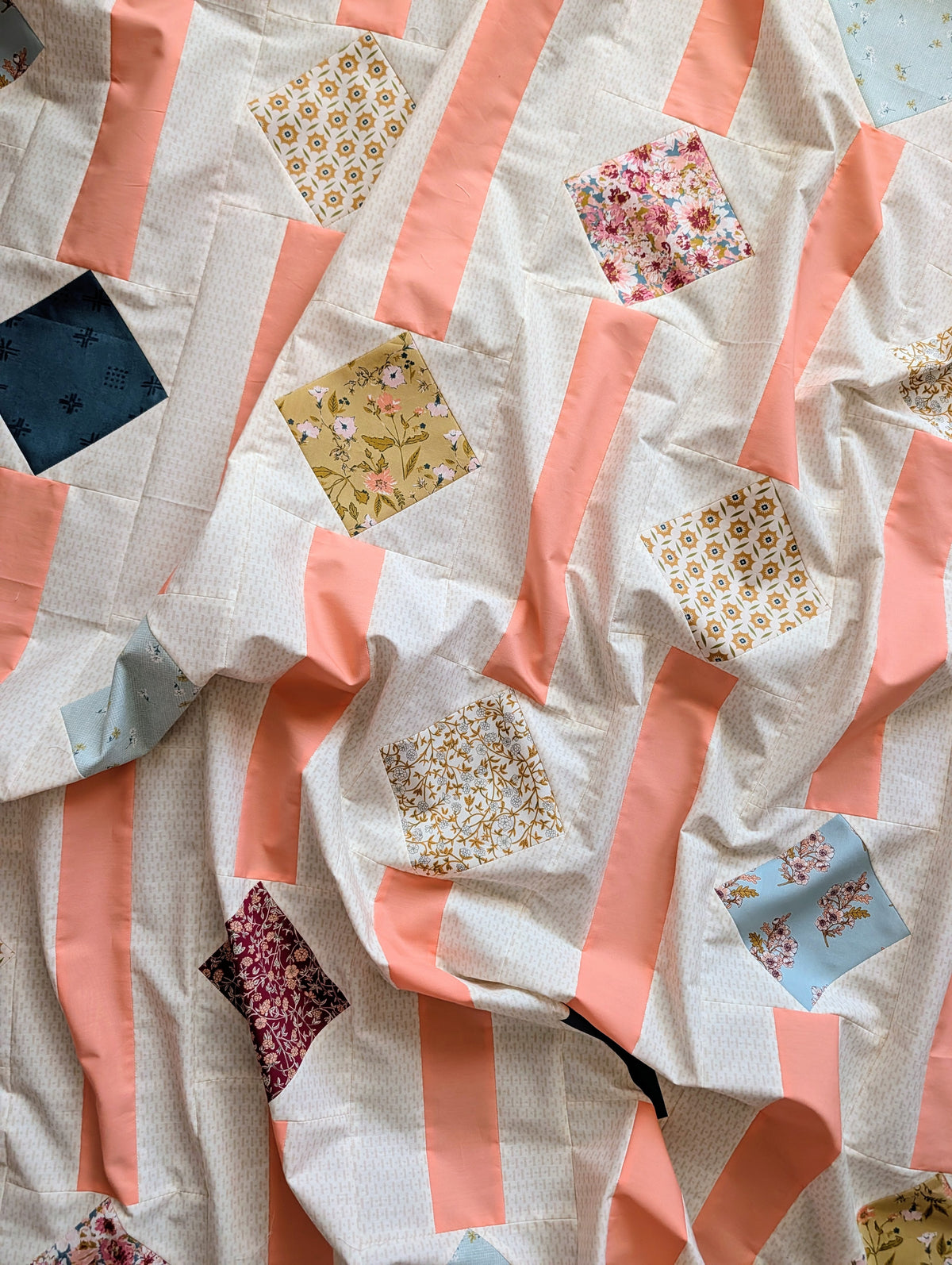 Delightful Diamonds Quilt Kit | AGF Charming One | A Stitch is a Stitch Pattern Sold Separately