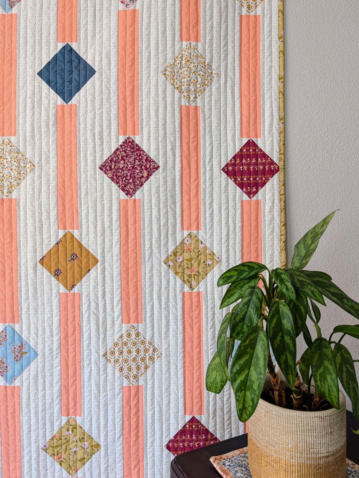Delightful Diamonds Quilt Kit | AGF Charming One | A Stitch is a Stitch Pattern Sold Separately