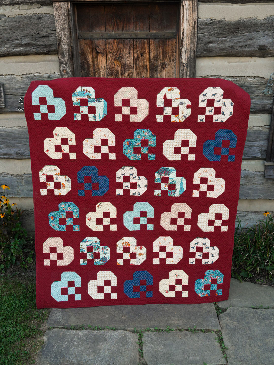 Patchwork Hearts Quilt Kit | AGF The Orchard Edition | Sharon Holland Patterns