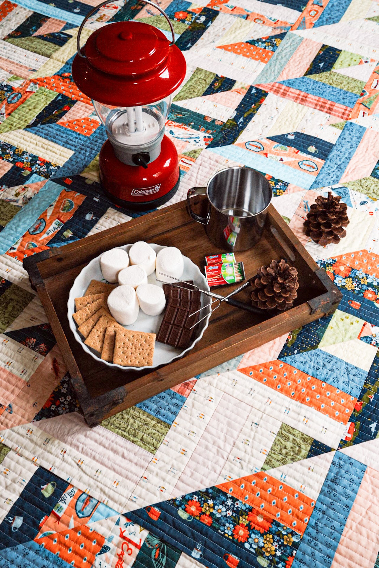 Happy Camper Lucky Log Cabins Quilt Kit | Quilt Love Pattern Inspired