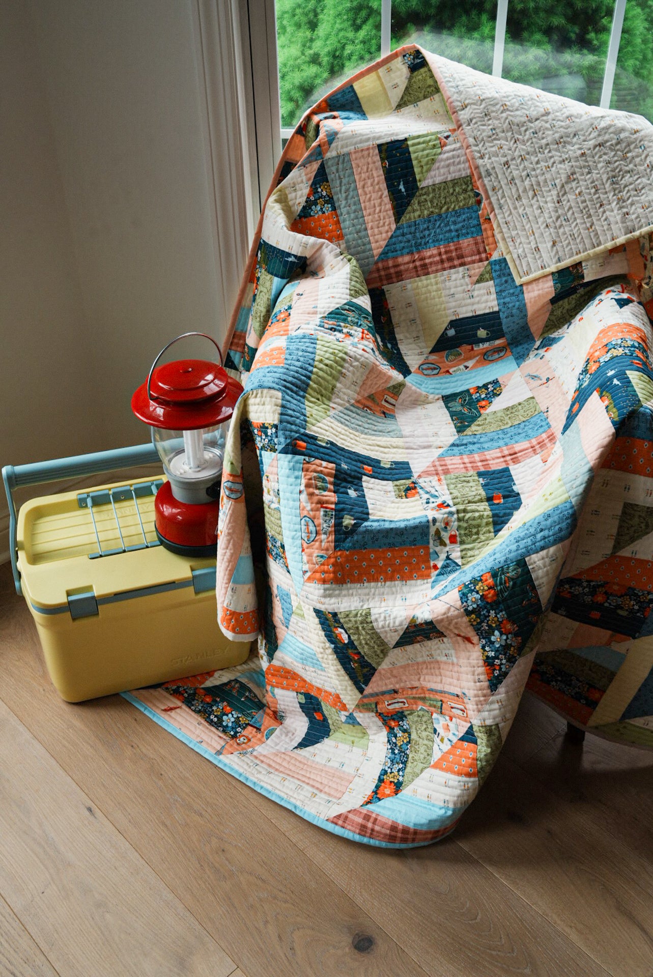 Happy Camper Lucky Log Cabins Quilt Kit | Quilt Love Pattern Inspired