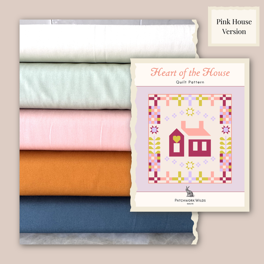 Heart of the House Quilt Kit | Featuring Art Gallery Fabrics Solids