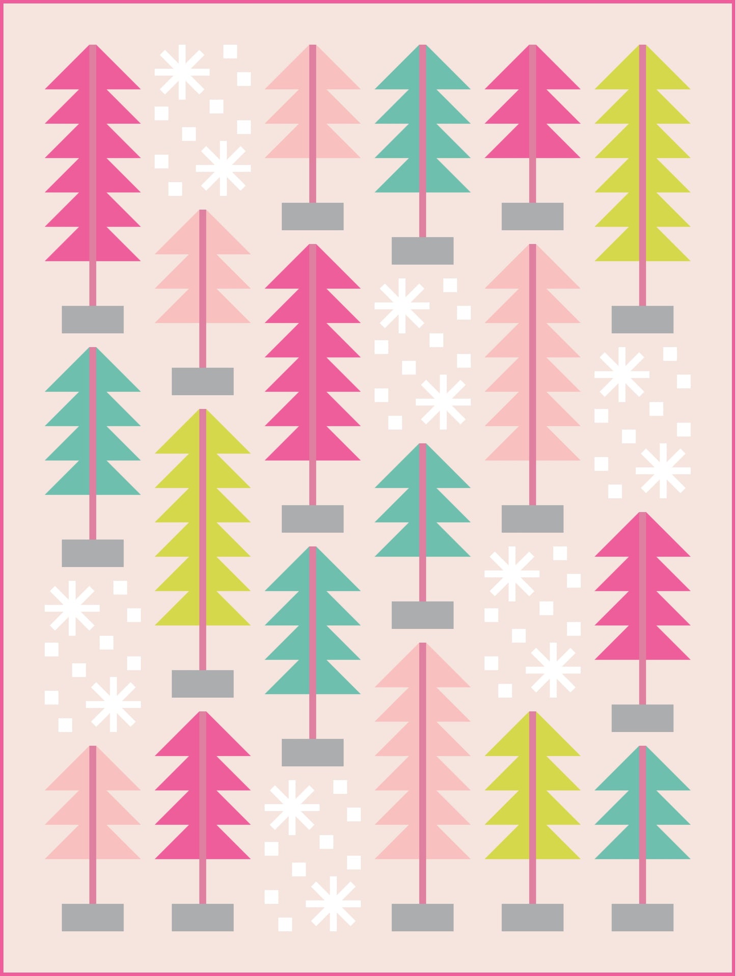 (Pre Sale) All Spruced Up Quilt Kit | Vintage Pink Edition | Pen + Paper Patterns
