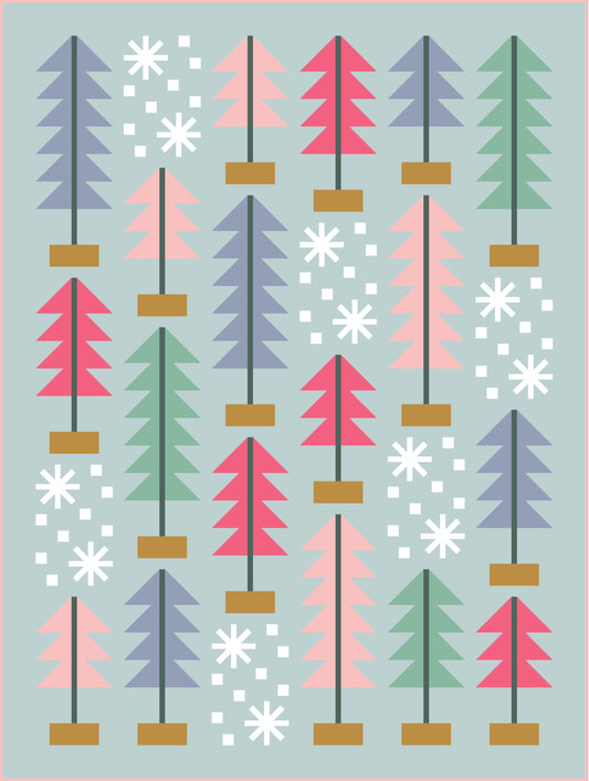 All Spruced Up Quilt Kit | Frosty Forest Edition | Pen + Paper Patterns