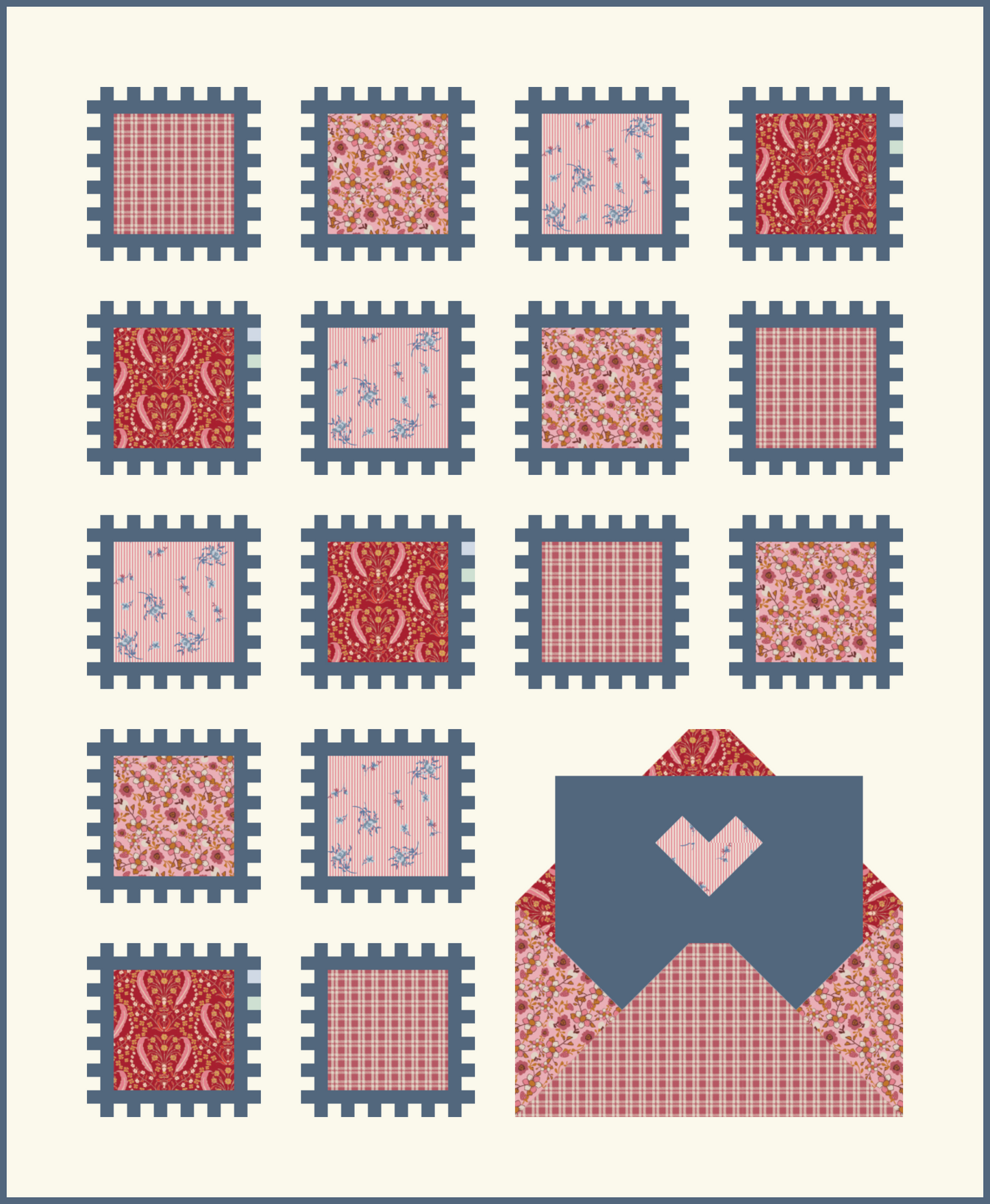 Happy Mail Quilt Kit | Curated Art Gallery Fabrics