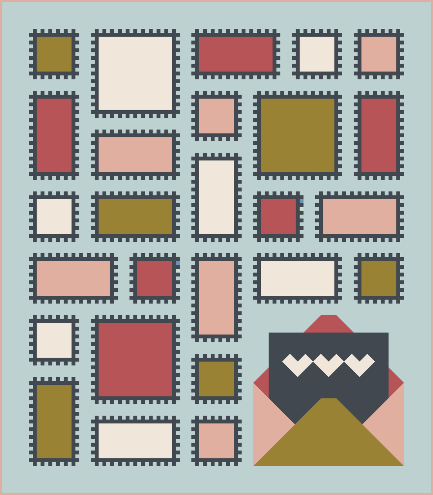 Happy Mail Quilt Kit | Curated Art Gallery Fabrics