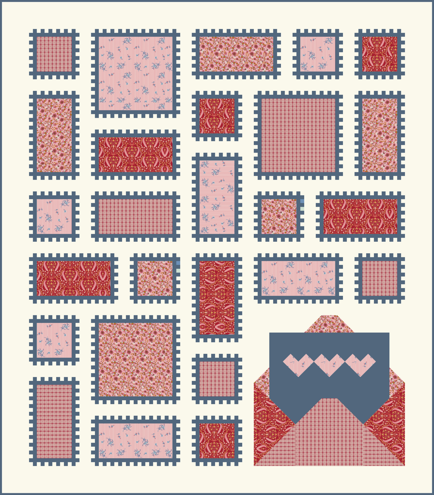 Happy Mail Quilt Kit | Curated Art Gallery Fabrics