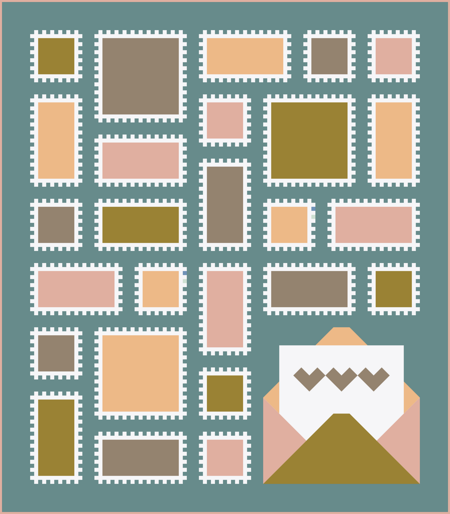 Happy Mail Quilt Kit | Curated Art Gallery Fabrics