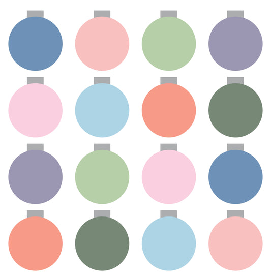 Retro Ornaments 2.0 Quilt Kit | Modern Pastel Edition | Lo & Behold Stitchery Pattern Sold Separately