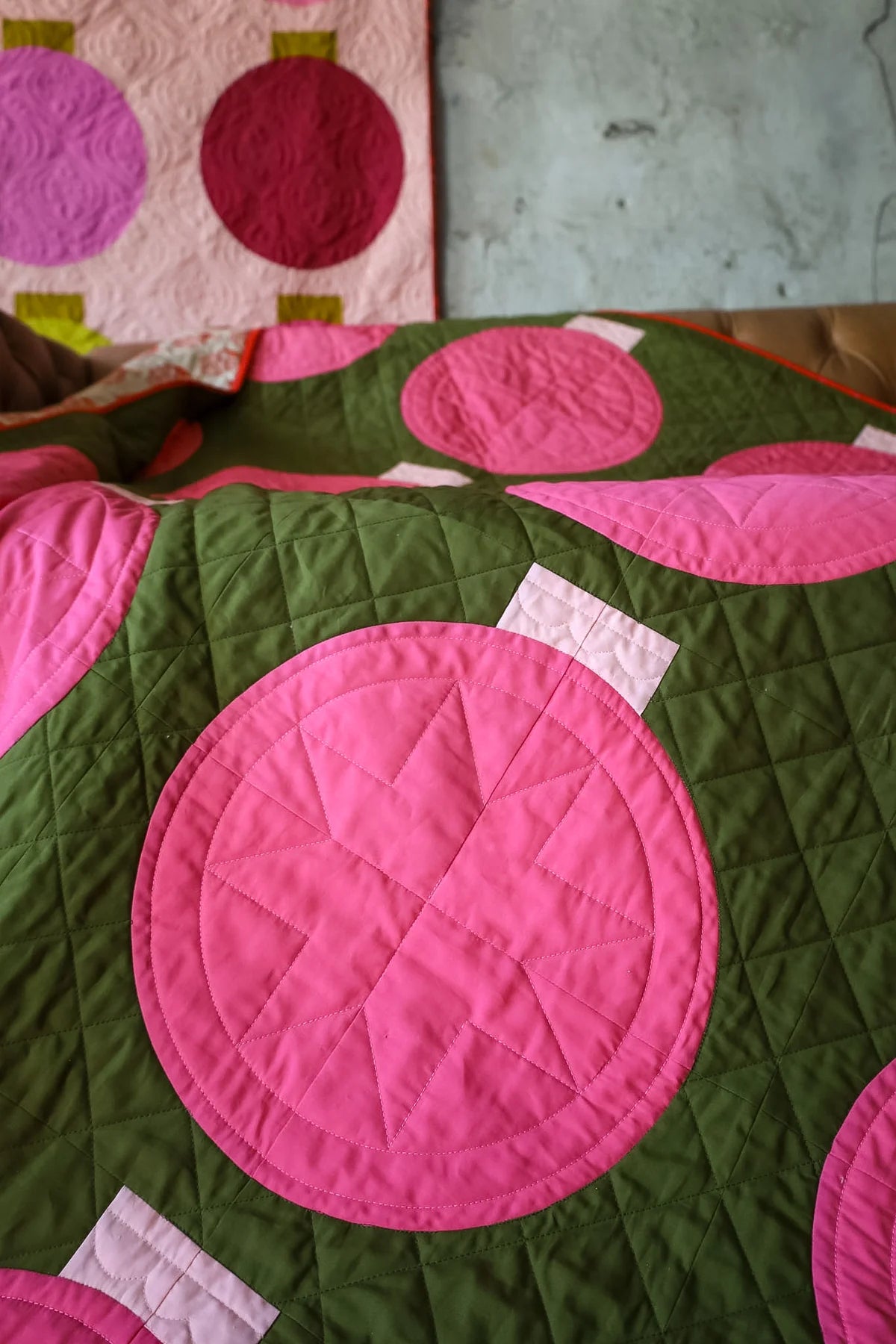 Retro Ornaments 2.0 Quilt Kit | Cactus Flower Edition | Lo & Behold Stitchery Pattern Sold Separately
