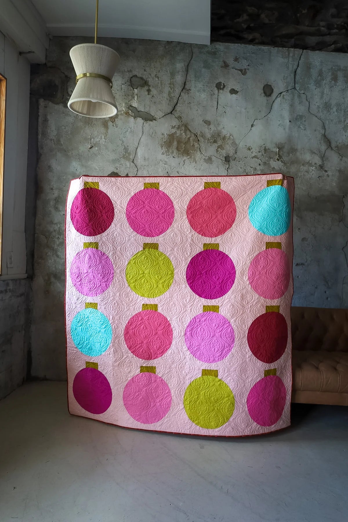 PREORDER Retro Ornaments 2.0 Quilt Kit | Modern Cover Version | Lo & Behold Stitchery Pattern Sold Separately