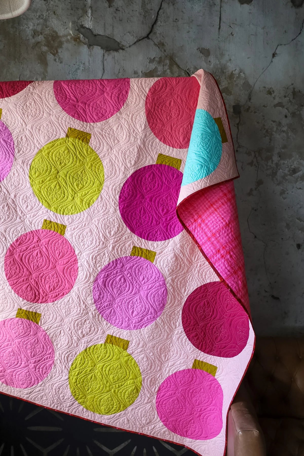 PREORDER Retro Ornaments 2.0 Quilt Kit | Modern Cover Version | Lo & Behold Stitchery Pattern Sold Separately