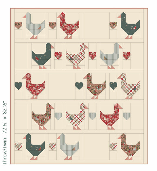 Goose Goose Quilt Kit-Spruce | Sharon Holland Patterns