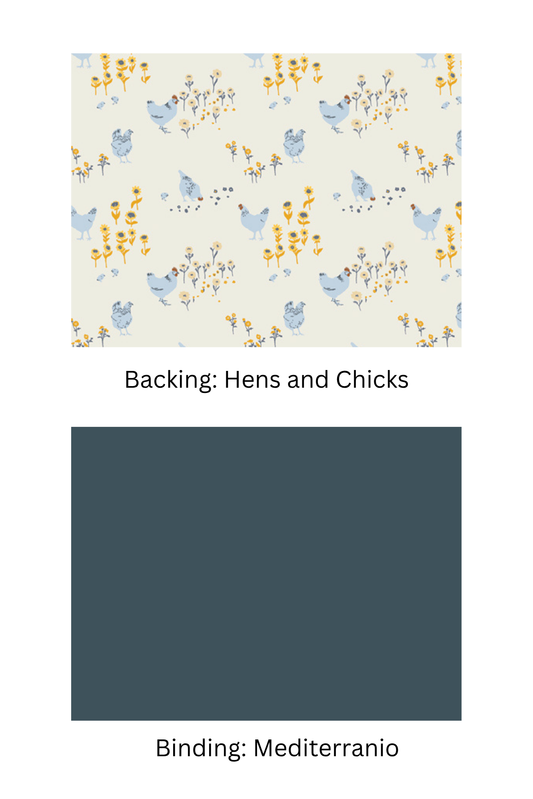 Blue Pansy Patch Quilt Kit | Lo & Behold Stitchery Inspired